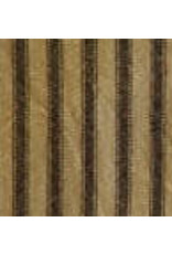 Yd. Black and Tan Ticking Stripe Fabric #56