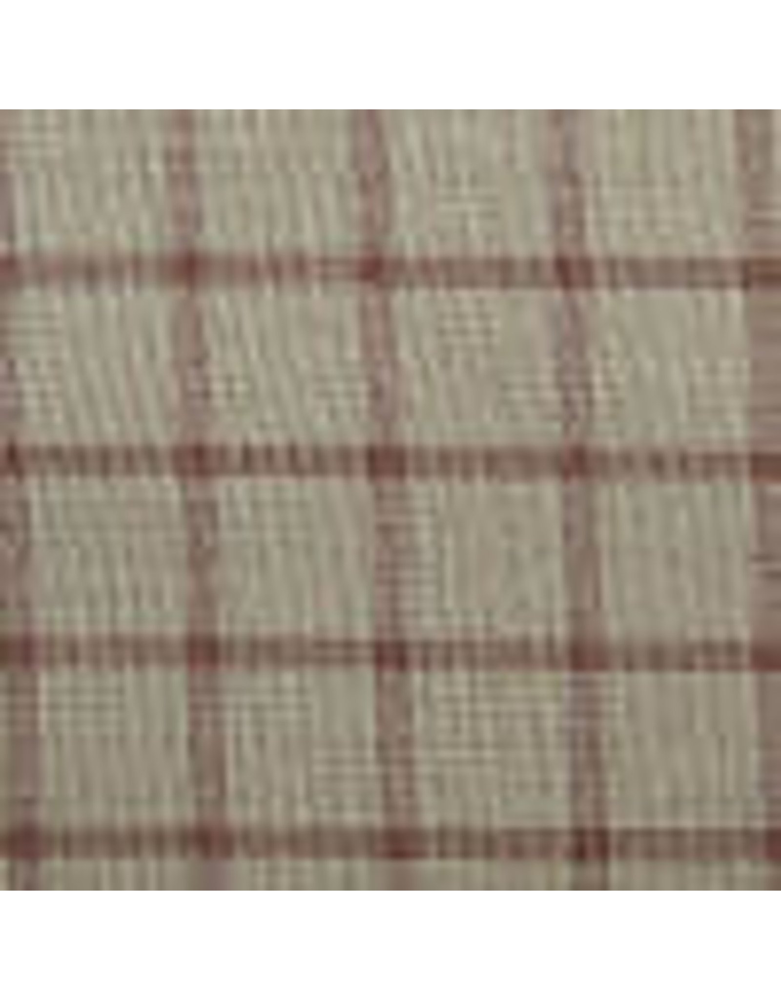 Yd. Brown and Tan Reverse Window Pane Fabric #90