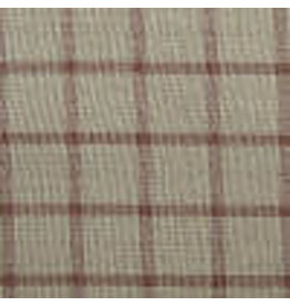 Yd. Brown and Tan Reverse Window Pane Fabric #90