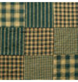 Yd. Green Patchwork Fabric #P4