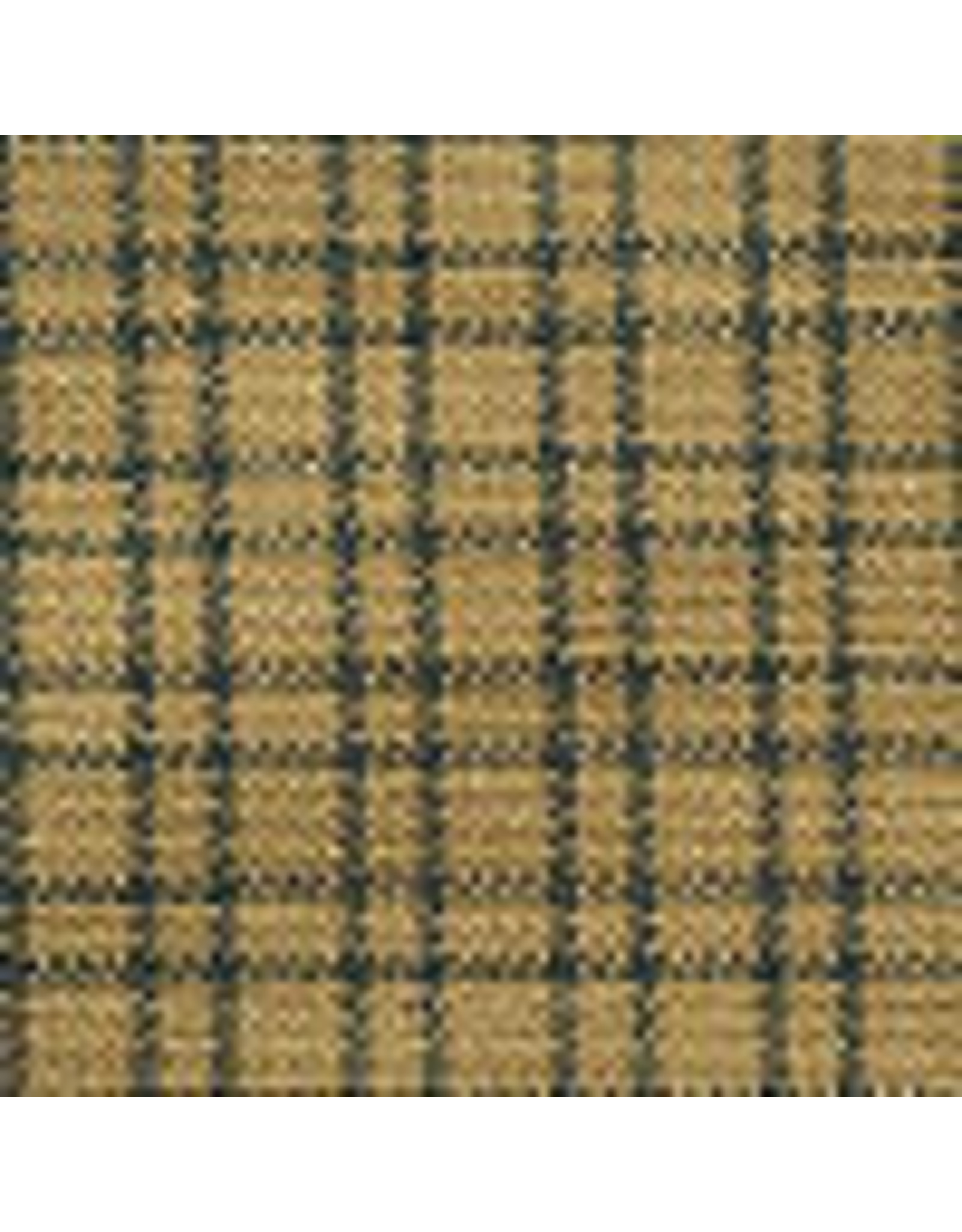 Yd. Green and Tan Double Windowpane Fabric #402