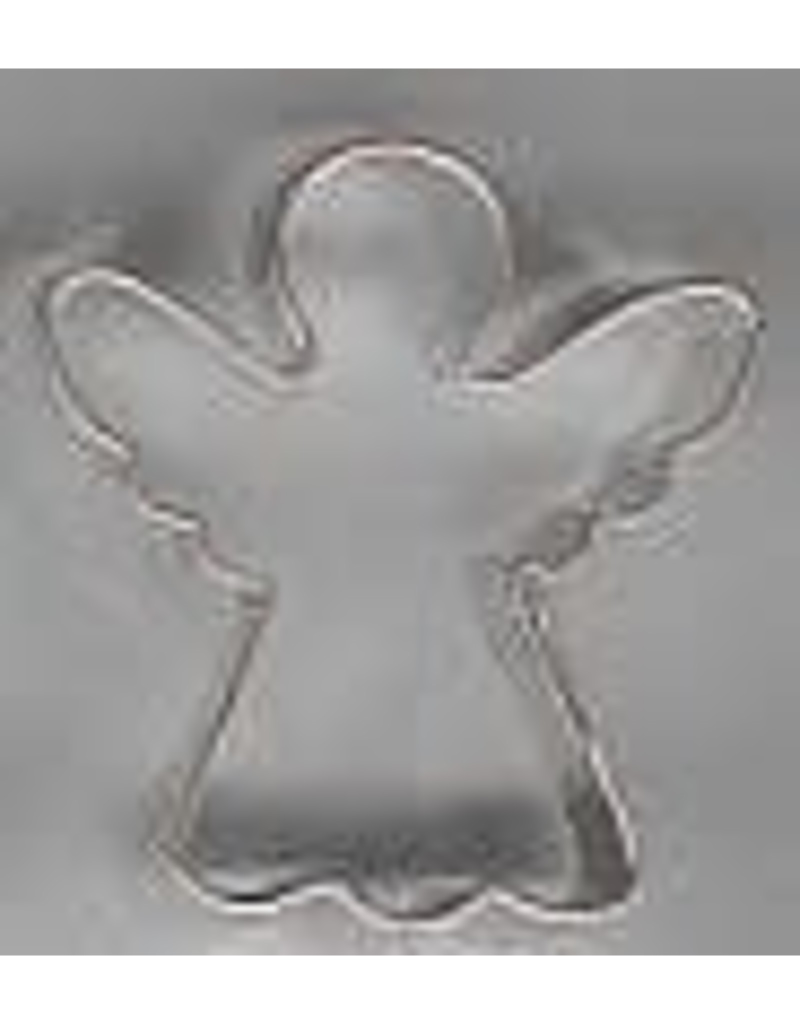 RUSTY TIN MIN ANGEL COOKIE CUTTER 1 1/2" X 1 1/2" PACKAGED 12