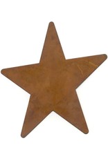 RUSTY TIN STAR 5" (NO HOLE) PACKAGED 12