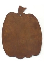 RUSTY TIN PUMPKIN 2 1/8" (WITH HOLE) PACKAGED 12