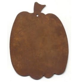 RUSTY TIN PUMPKIN 2 1/8" (WITH HOLE) PACKAGED 12