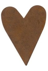 RUSTY TIN HEART 3" (NO HOLE) PACKAGED 12
