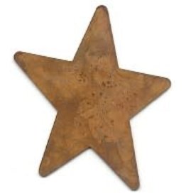 RUSTY TIN STAR 1 1/2" (NO HOLE) PACKAGED 12