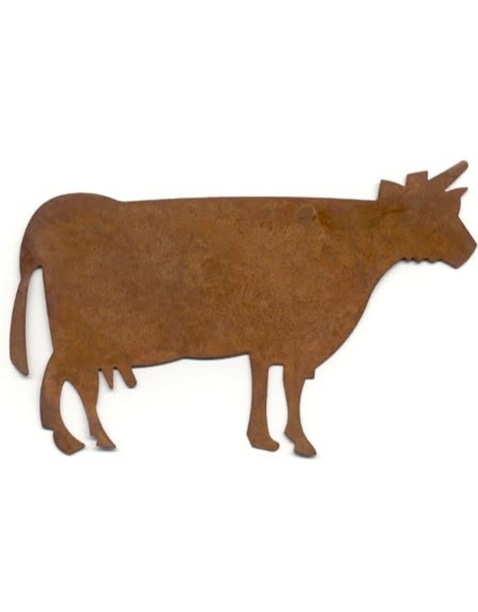 RUSTY TIN COW 4 5/16" (NO HOLE) PACKAGED 12