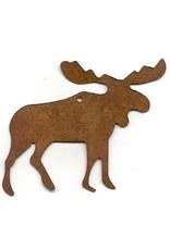 RUSTY TIN MOOSE 3" (WITH HOLE) PACKAGED 12