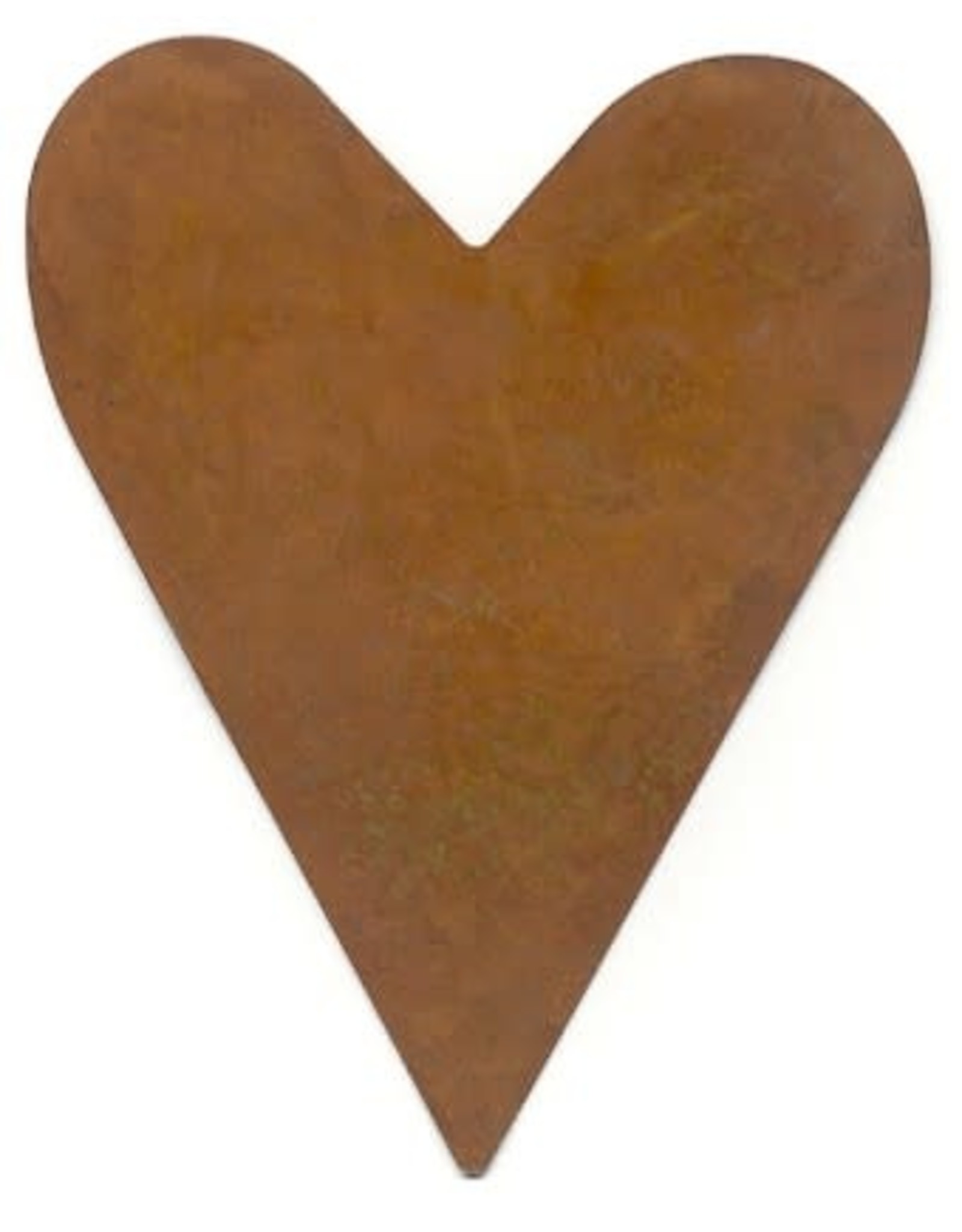RUSTY TIN HEART 4 1/4" (NO HOLE) PACKAGED 12