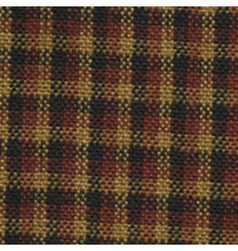 Yd. Plaid Red and Black Colonial Fabric #3312
