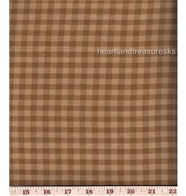 Yd. MUSTARD/DIJON SMALL CHECK FABRIC #106D