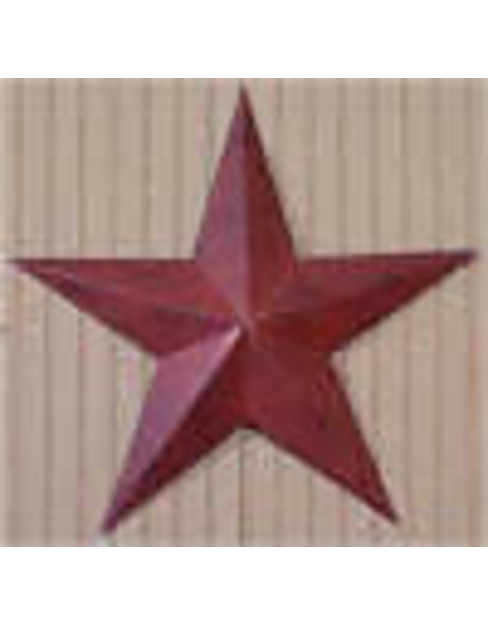 BURGUNDY RUSTY BARN STAR 12"