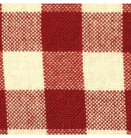 Yd. Red and White Small Check Fabric #704-r