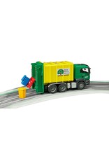 Bruder  MAN TGS Rear Loading Garbage Waste Toy Truck Vehicle 3 Refuse Bins