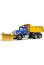 Bruder MACK Granite Dump Truck with Snow Plow Blade