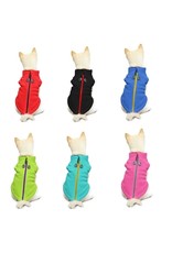 ZIP UP FLEECE VEST PINK-L