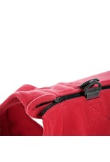 ZIP UP FLEECE VEST RED-XL