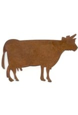 RUSTY TIN COW 2 1/2" (NO HOLE) PACKAGED 12