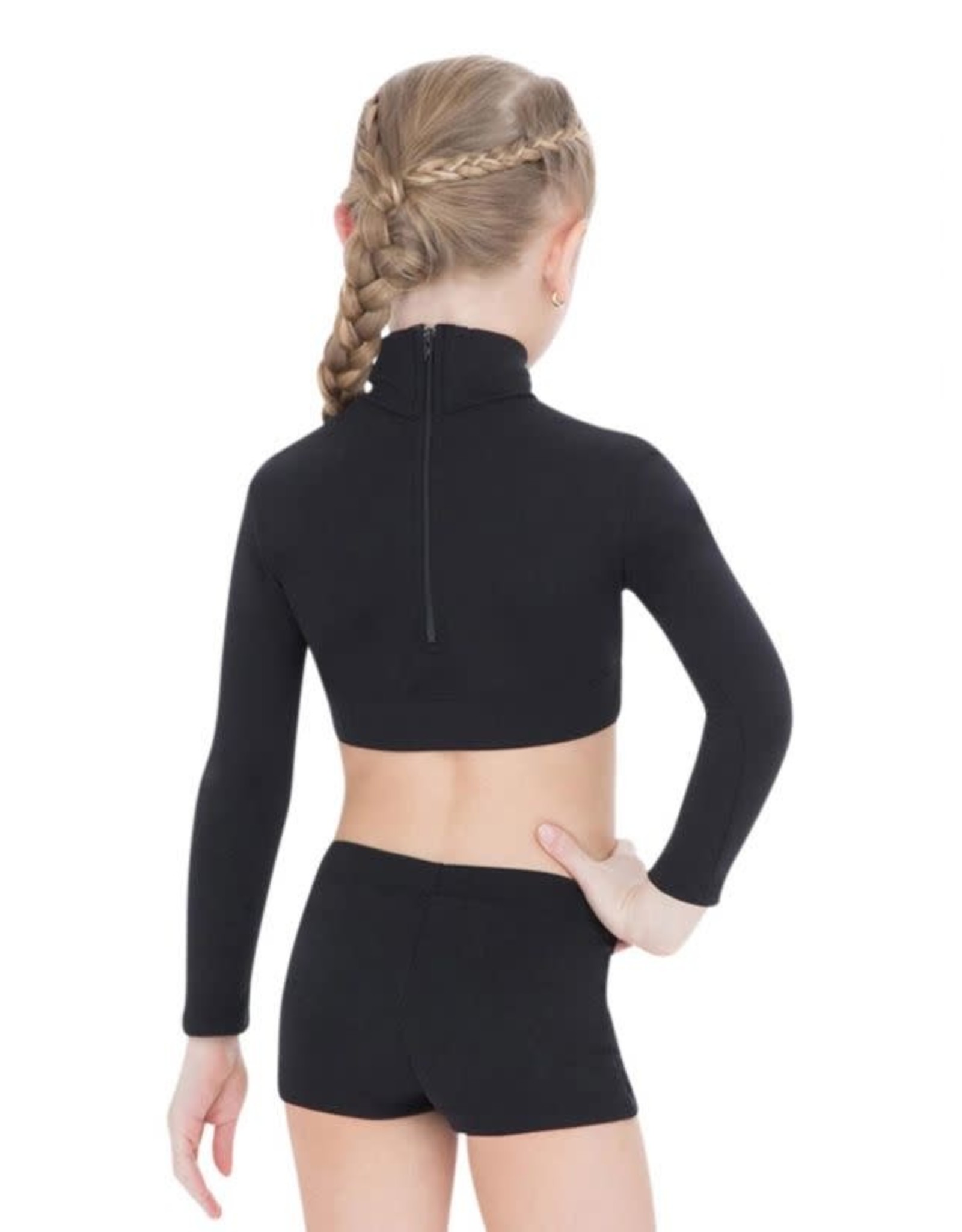 dance turtleneck crop top