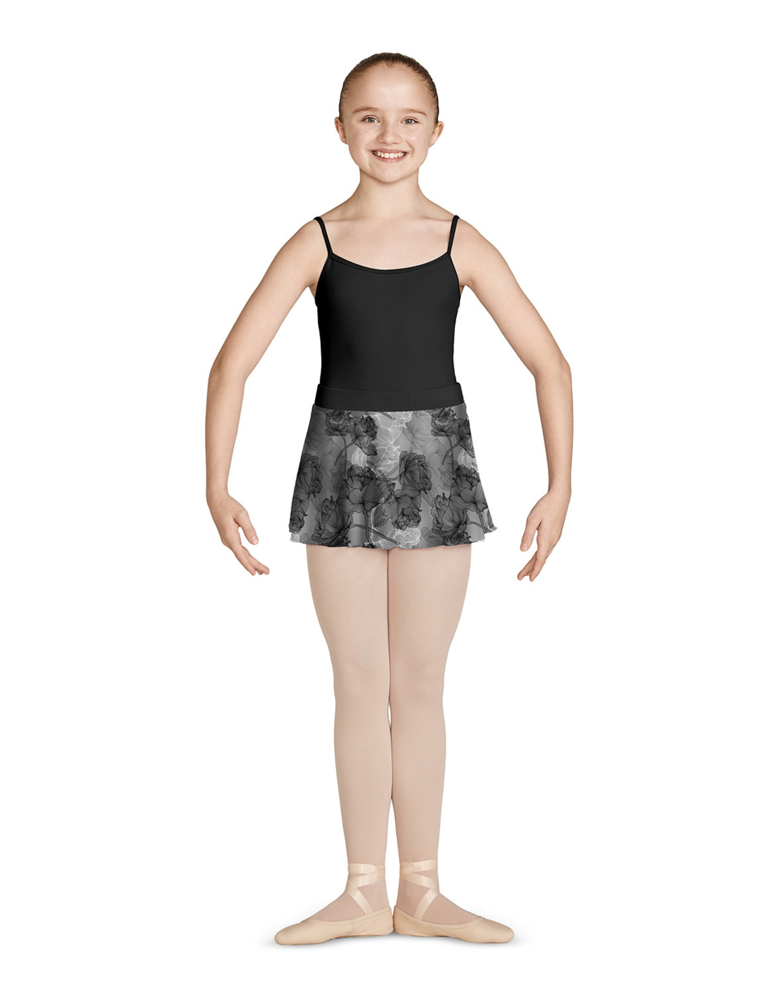 BLOCH Mirella Printed Mesh Skirt with Waistband- Child MS141C