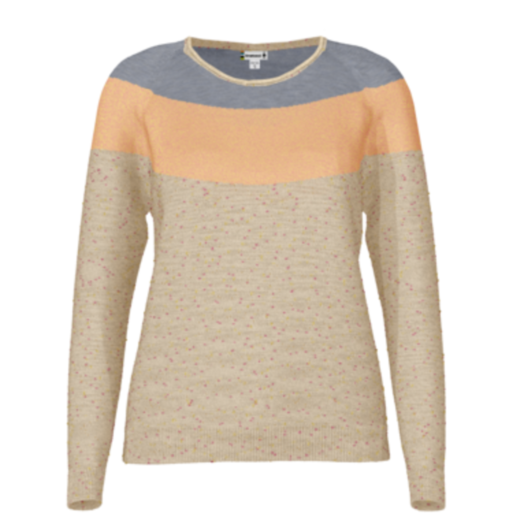 SMARTWOOL SMARTWOOL WOMENS EDGEWOOD COLORBLOCK CREW SWEATER 24