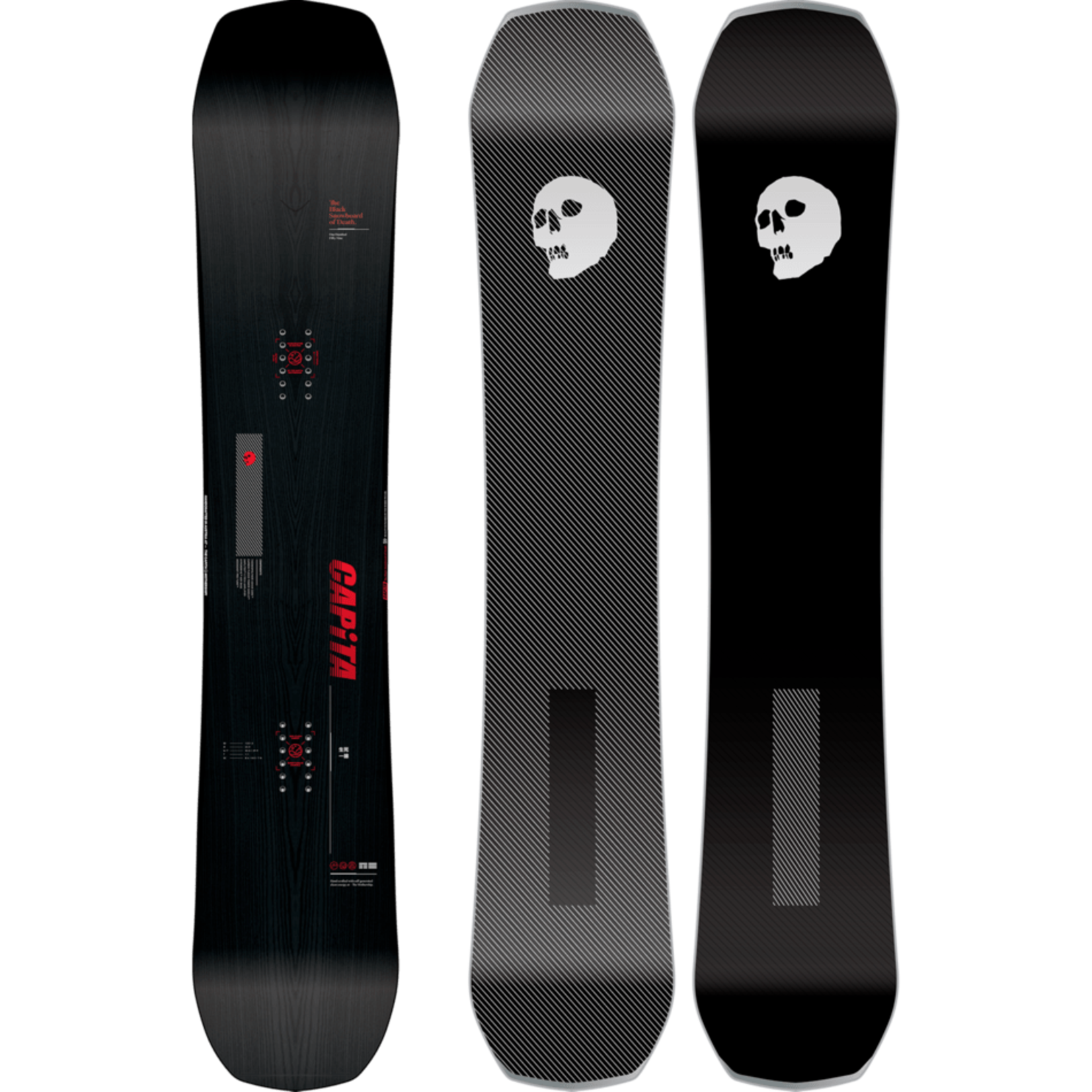 CAPITA CAPITA MENS THE BLACK SNOWBOARD OF DEATH SNOWBOARD 24