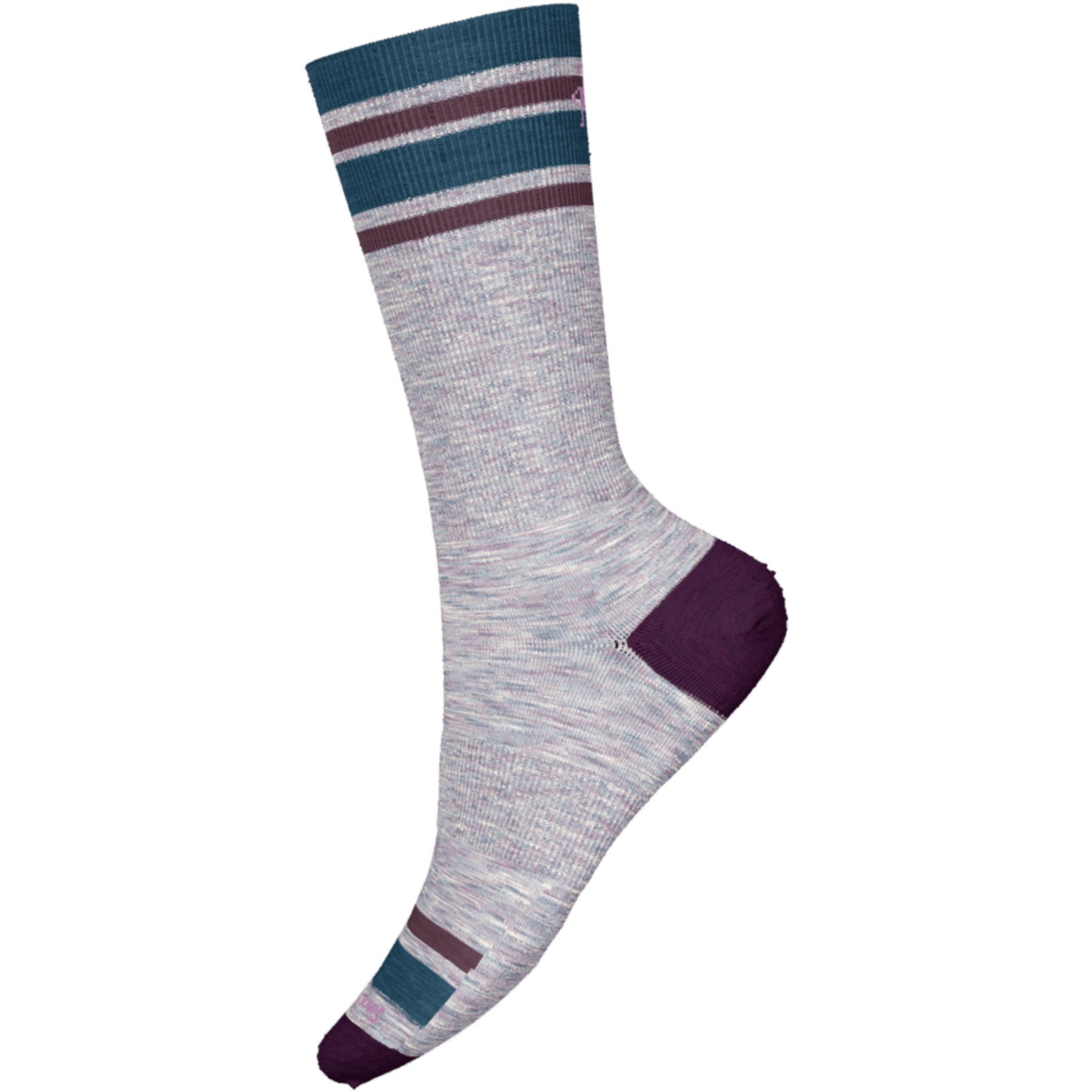 SMARTWOOL SMARTWOOL UNISEX EVERYDAY TOP SPLIT STRIPE CREW SOCKS 24