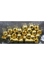 Hareline Spirit River Brite Brass Beads - Gold 1/8" BEAD682