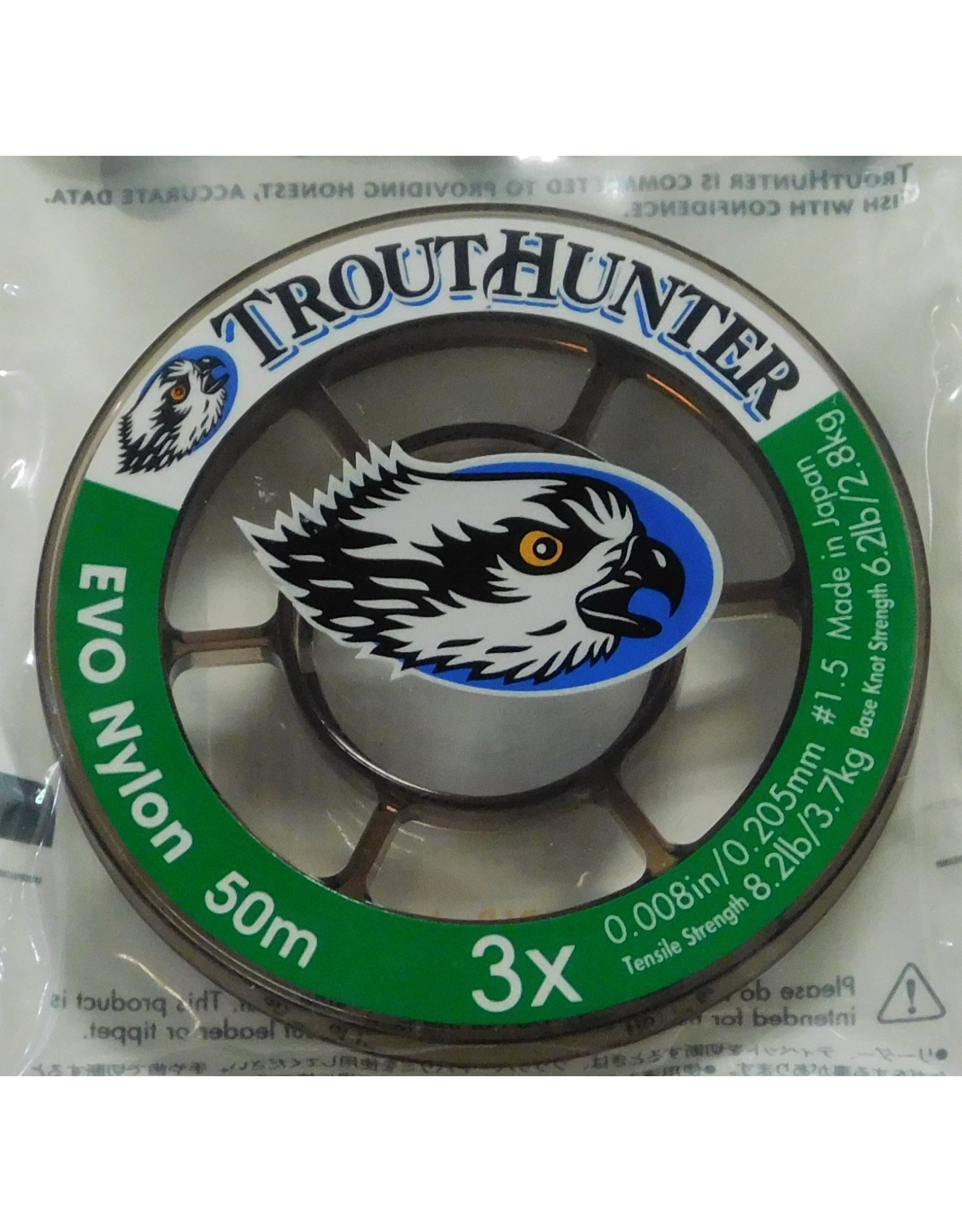 TroutHunter EVO Nylon Tippet 3X 50m - Reid's Fly Shop