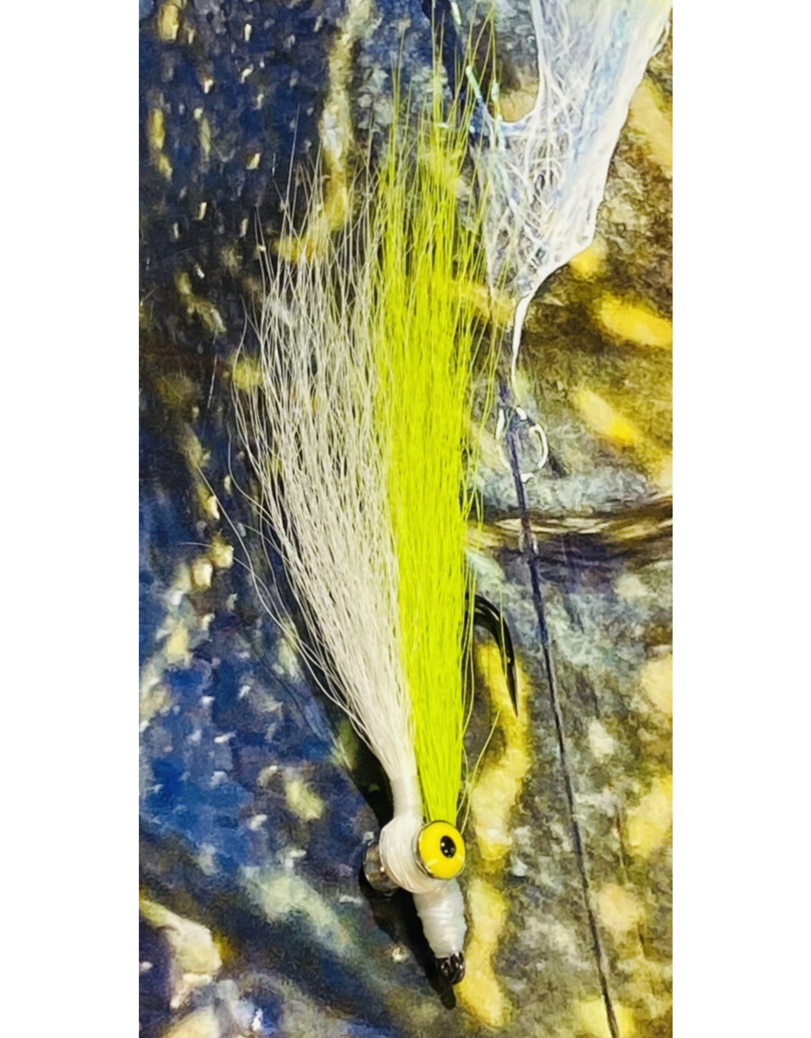 Pike Clouser Minnow 2/0 - Chartreuse & White