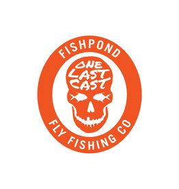 Fishpond Thermal Die Cut Sticker - Last Call 6" Orange