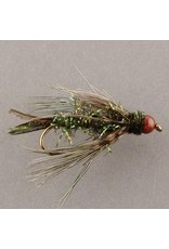 BROWN BEAD NVO CADDIS Pupa Green #8