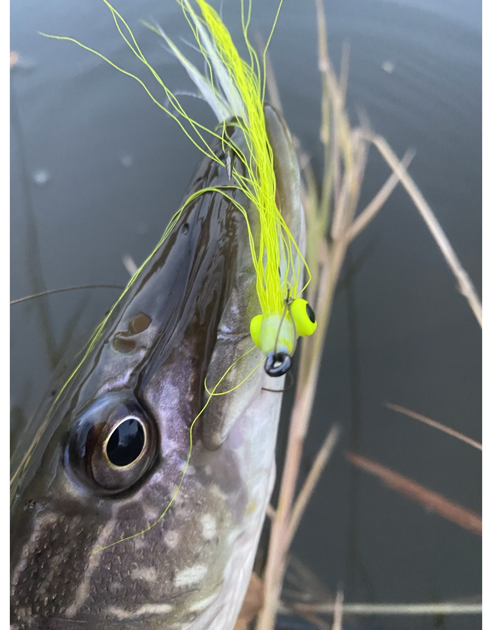 Pike Clouser Minnow 2/0 - Chartreuse & White