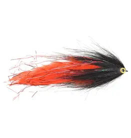 VISION FLY FISHING HOLLOW DECEIVER BLACK & RED PIKE FLY