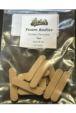 Reid's Fly Shop Reid's Foam Bodies - Chubby Chernobyl Tan Size 8-12 12/pkg