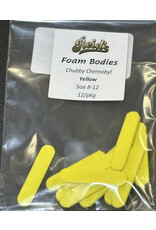 Reid's Fly Shop Reid's Foam Bodies - Chubby Chernobyl Yellow Size 8-12 12/pkg