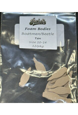 Reid's Fly Shop Reid's Foam Bodies - Boatmen/Beetle Tan Size 10-14 12/pkg