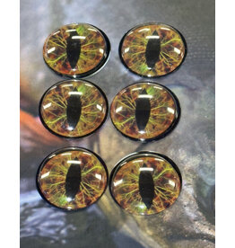 Reid's Fly Shop Reid's 25mm Zilla Eyes - Firetiger 6pk