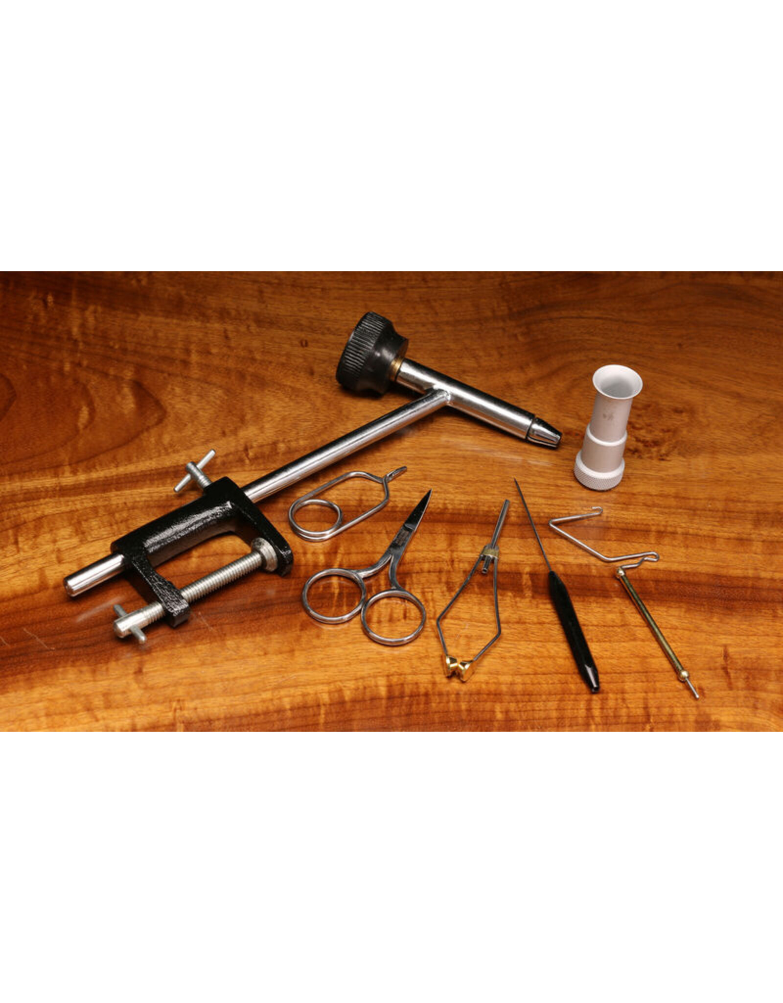 Hareline Hareline Fly Tying Material Kit With Economy Tools and Vise