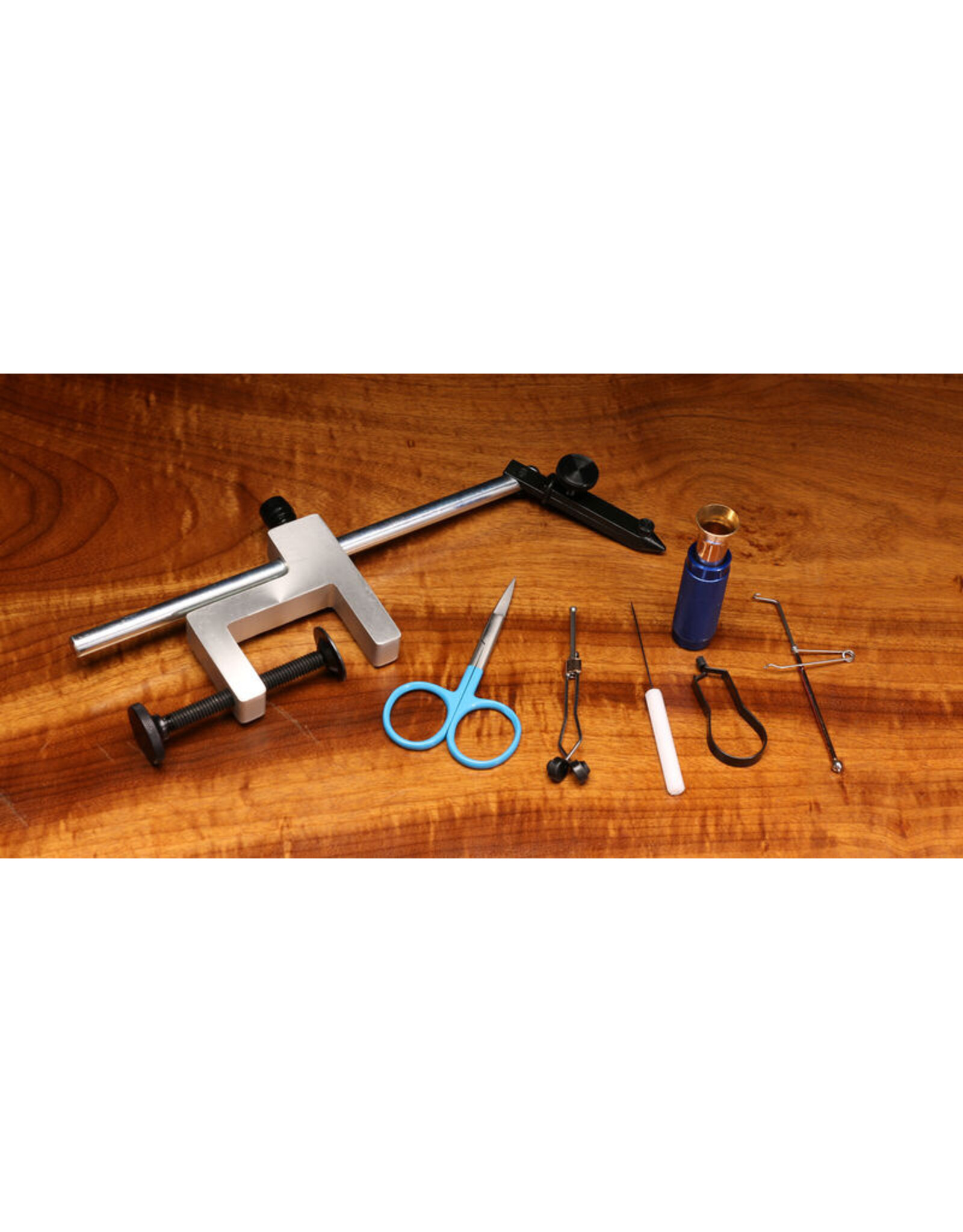 Hareline Hareline Fly Tying Material Kit With Premium Tools and Vise