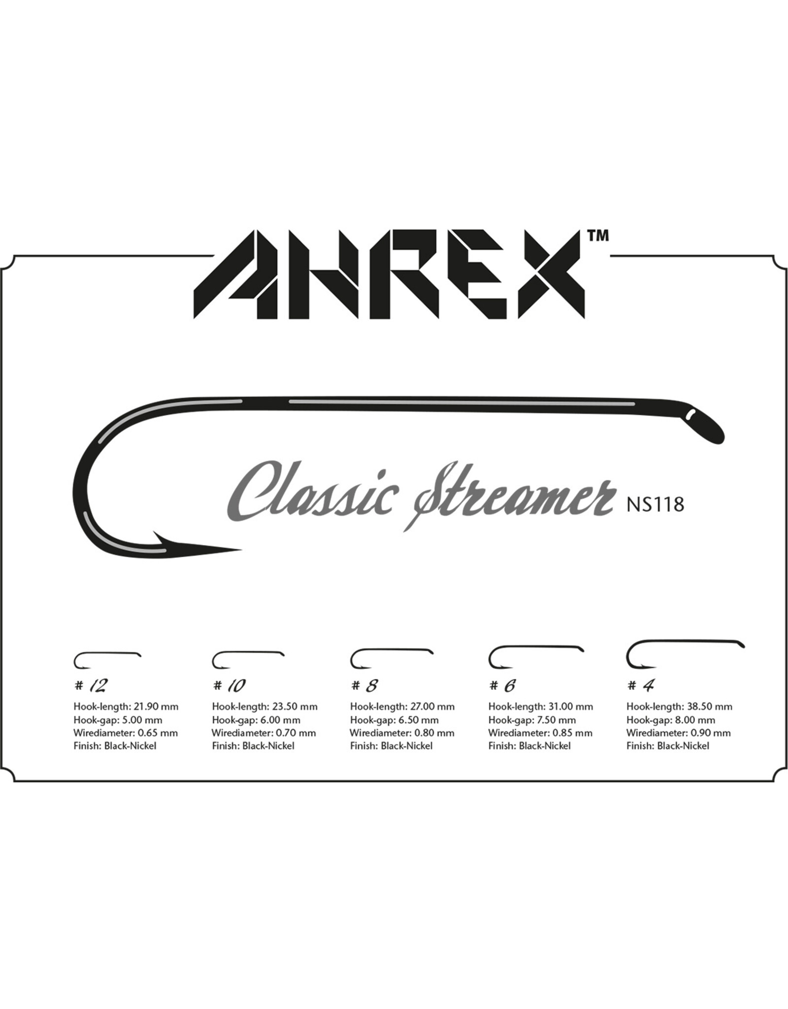 Ahrex Hooks AHREX NS118 Streamer Down Eye