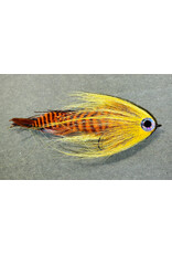 Evan's Flies SINGLE SLIDER PIKE/MUSKY FLY - YELLOW FIRETIGER