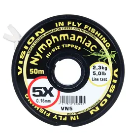 VISION FLY FISHING NYMPHMANIAC HI VIZ TIPPET