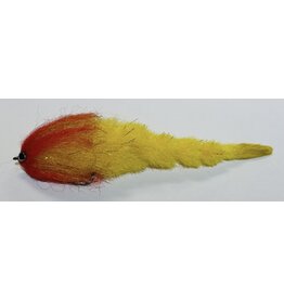 GET HOOKED FLIES GAME CHANGER - RED/YELLOW 2/0 6.5"