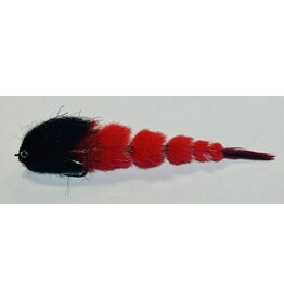 GET HOOKED FLIES GAME CHANGER - BLACK & RED 2/0 6.5"