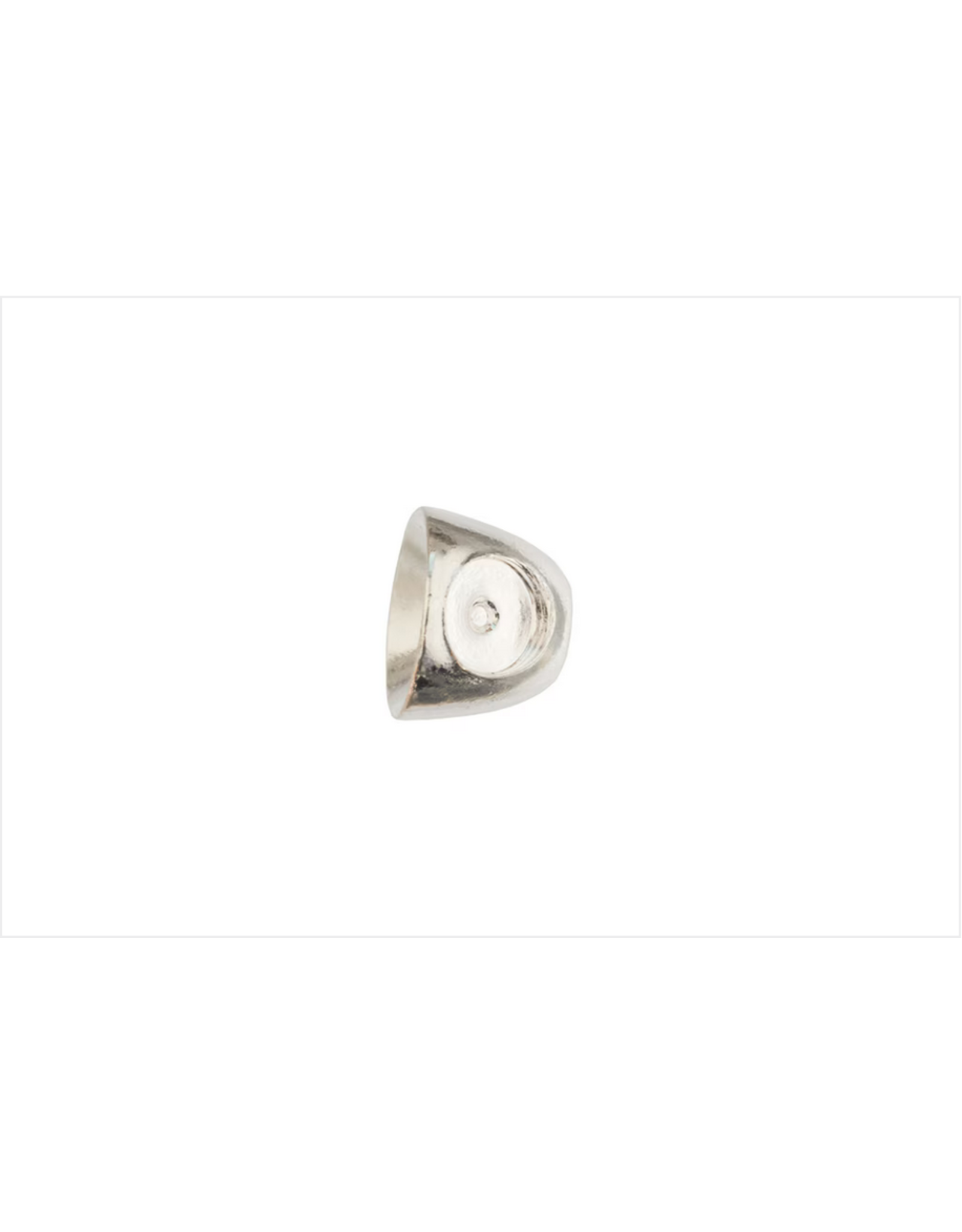 FULLING MILL BRASS X EYED CONES SILVER 6.3MM 1/4"