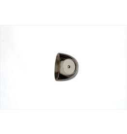 FULLING MILL BRASS X EYED CONES BLACK NICKEL 9.5MM 3/8"