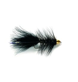 FULLING MILL BLACK WOOLLY BUGGER TC BARBLESS S4