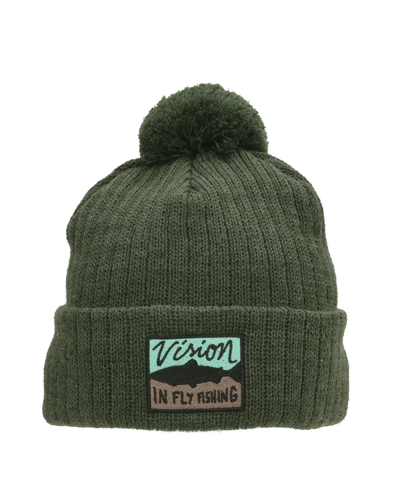 VISION FLY FISHING MERINO BEANIE POMPOM V2957